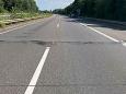 Verkehr behindert: Hitze lässt Asphalt auf der A13 aufblähen