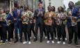 VIDEO Opušteni Macron u Keniji: Zaplesao tijekom dočeka, a onda trčao ulicama s maratonskom legendom
