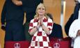 Kolinda sad slavi uspjeh Maroka, a njena omiljena Louis Vuitton košulja opet krade pažnju